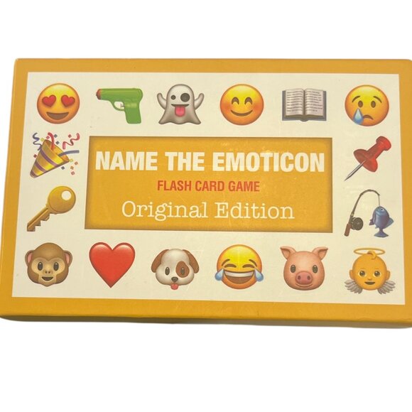 COPY - GAME Name the Emoticon Flash Card Game Original Edition Ages 8+ - Picture 1 of 4